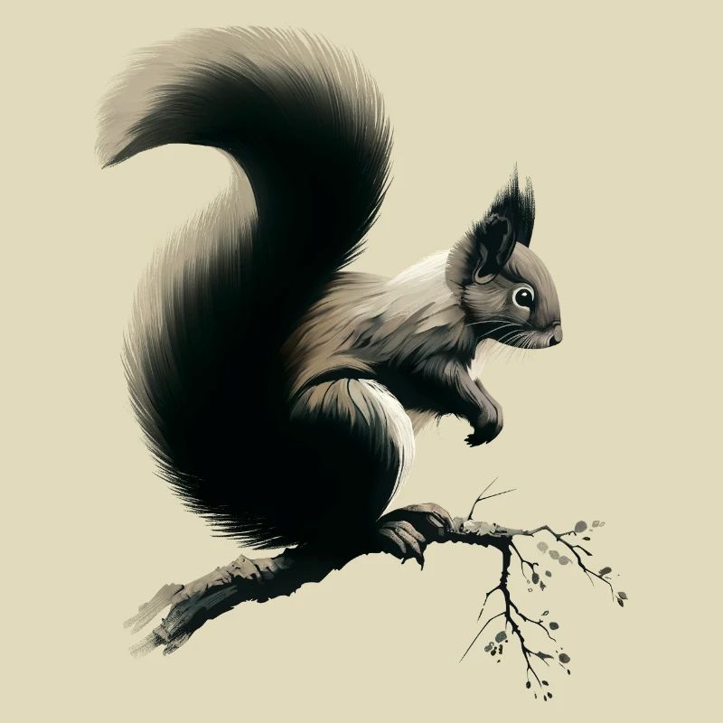 Squirrel on branch