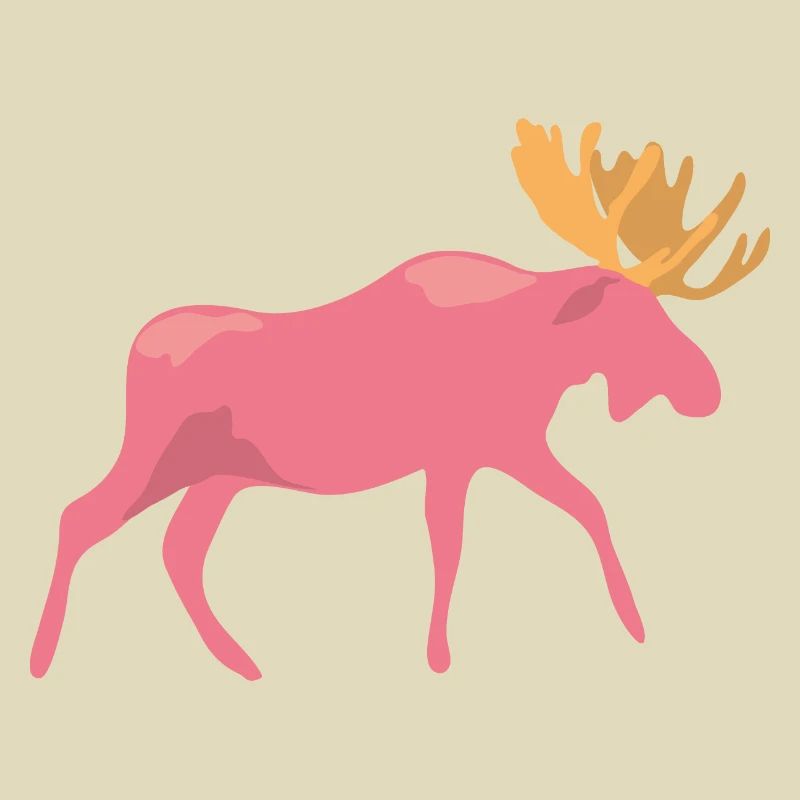 pinker Elch