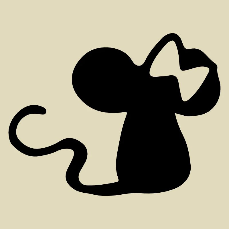 Mouse with a bow - mouse gift idea - mouse