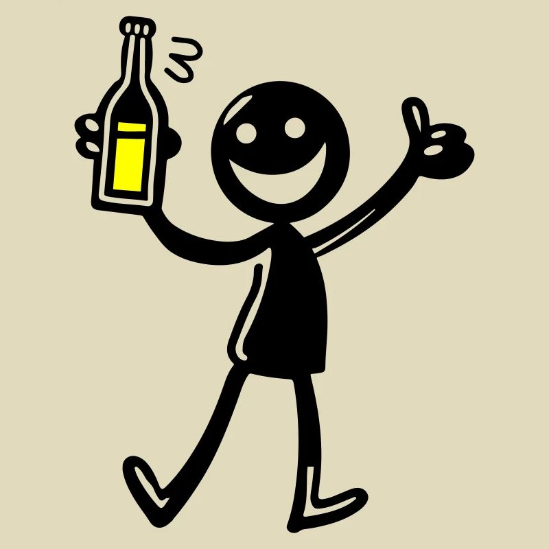 Drinking Comic Illustration Beer