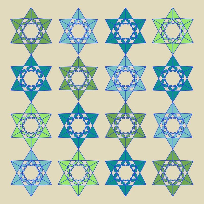 Star Scape Geometrisches Muster