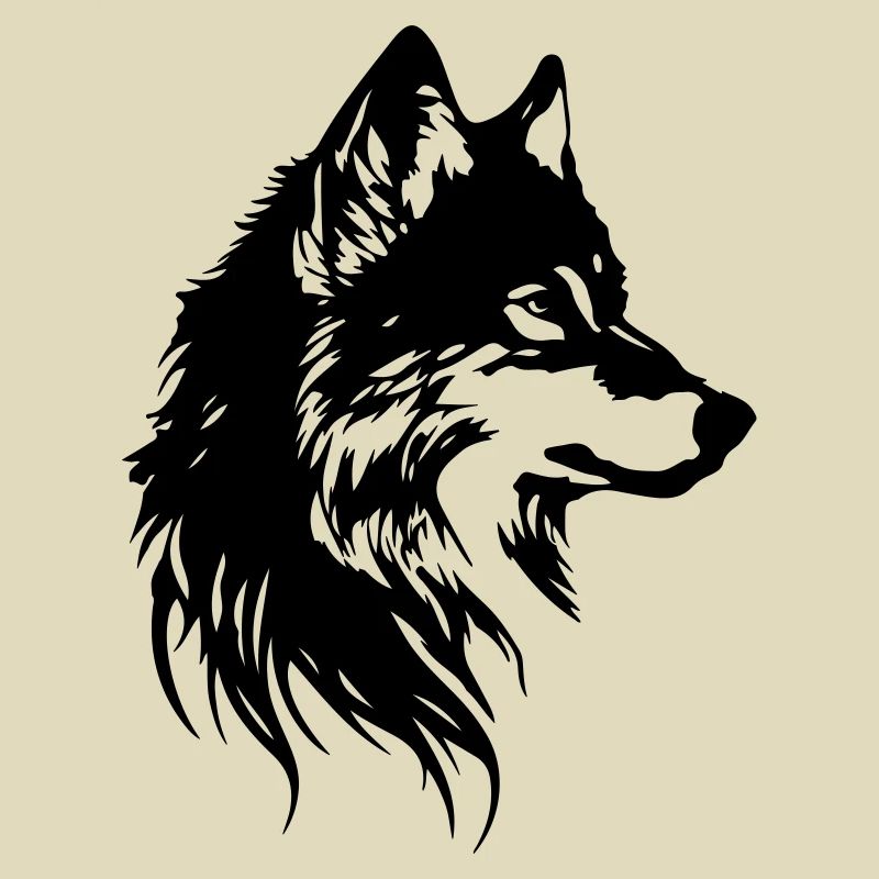 Wolf Kopf Tier