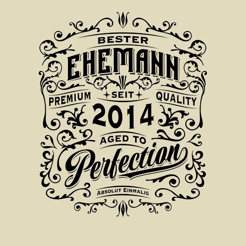 Bester Ehemann seit 2014, Retro, Hochzeitstag