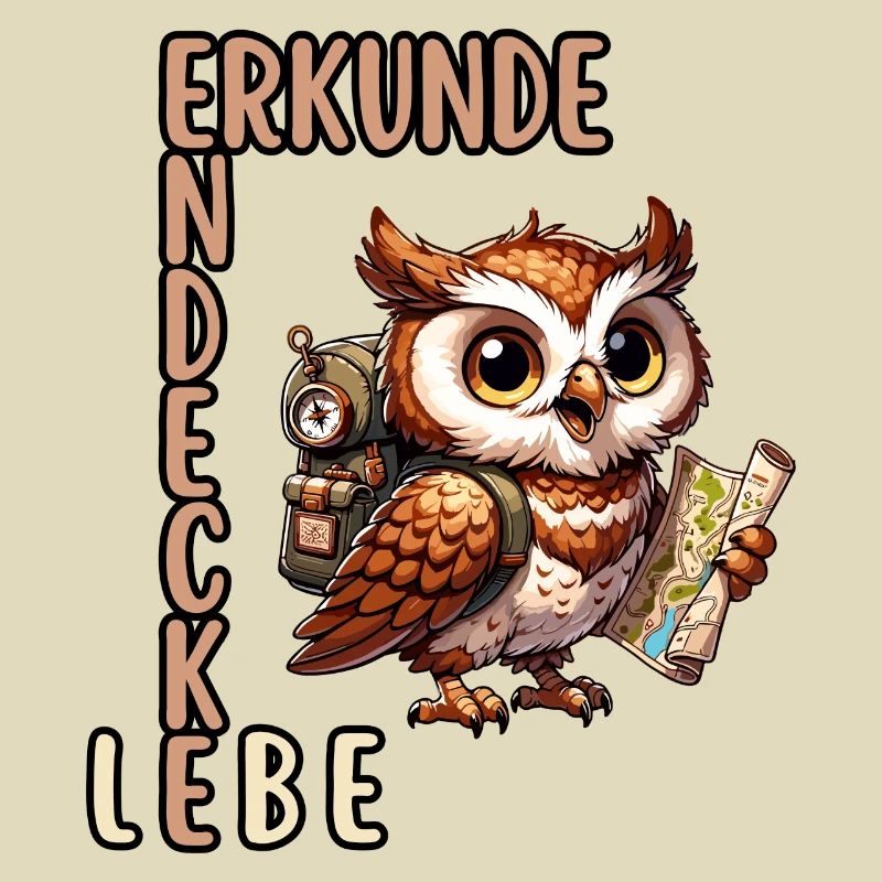 Erkunde, Entdecke, Lebe Eule