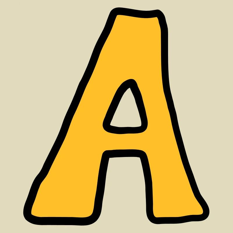 Buchstabe A Comic Cartoon