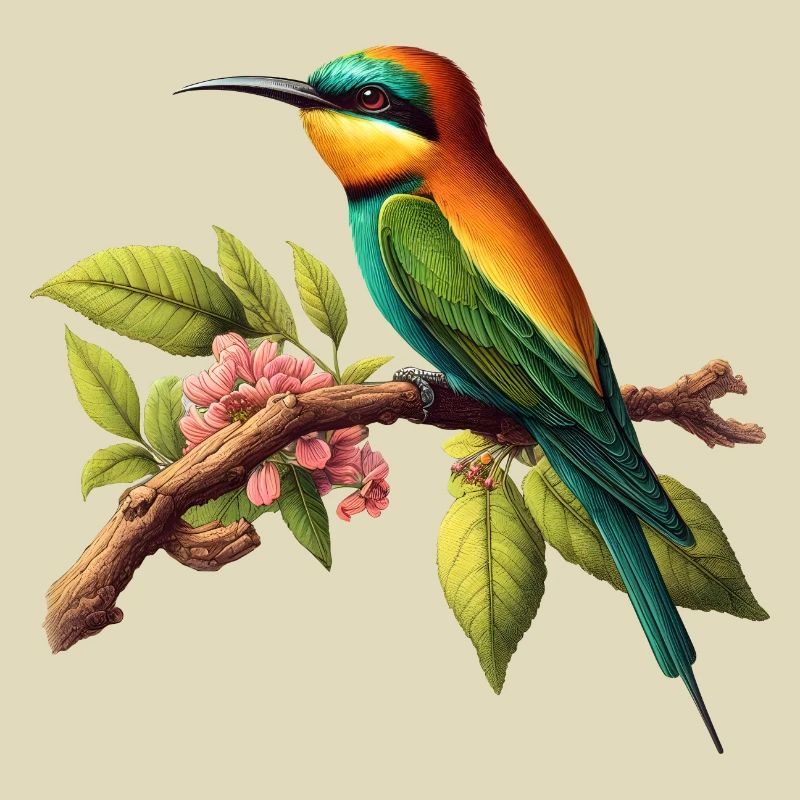 Bee-eater Merops Apiaster Bird