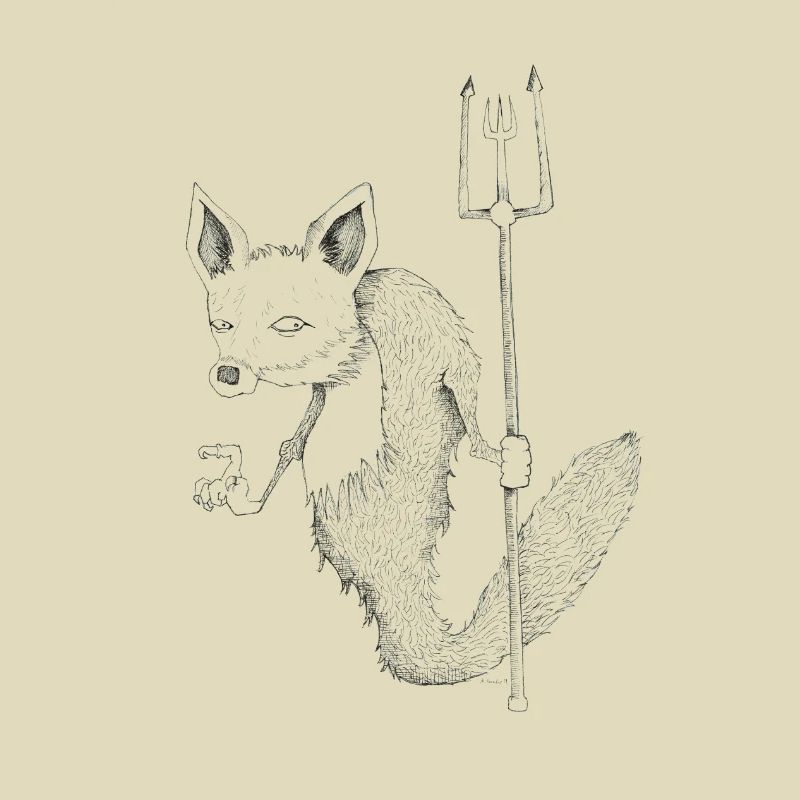 Merfox - half Fox, half Mermaid