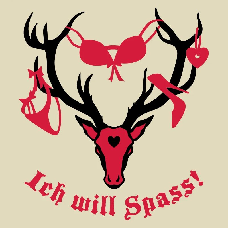 Hirsch mit Beute - ich will Spass! 2c