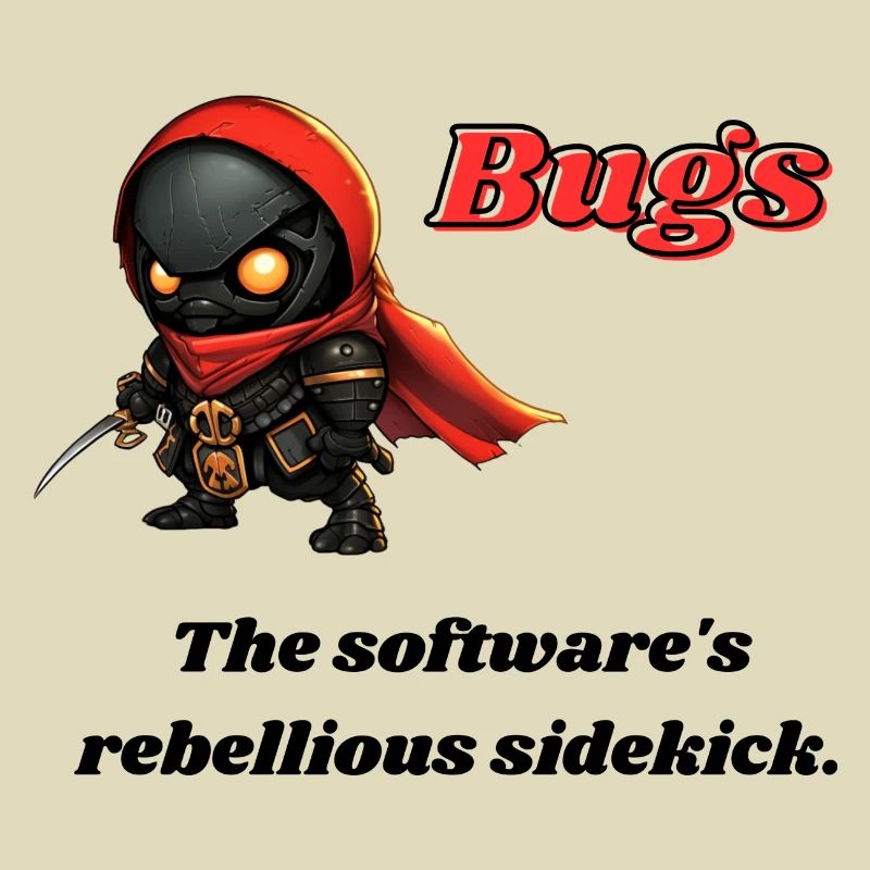Bugs - The software's rebellious sidekick.
