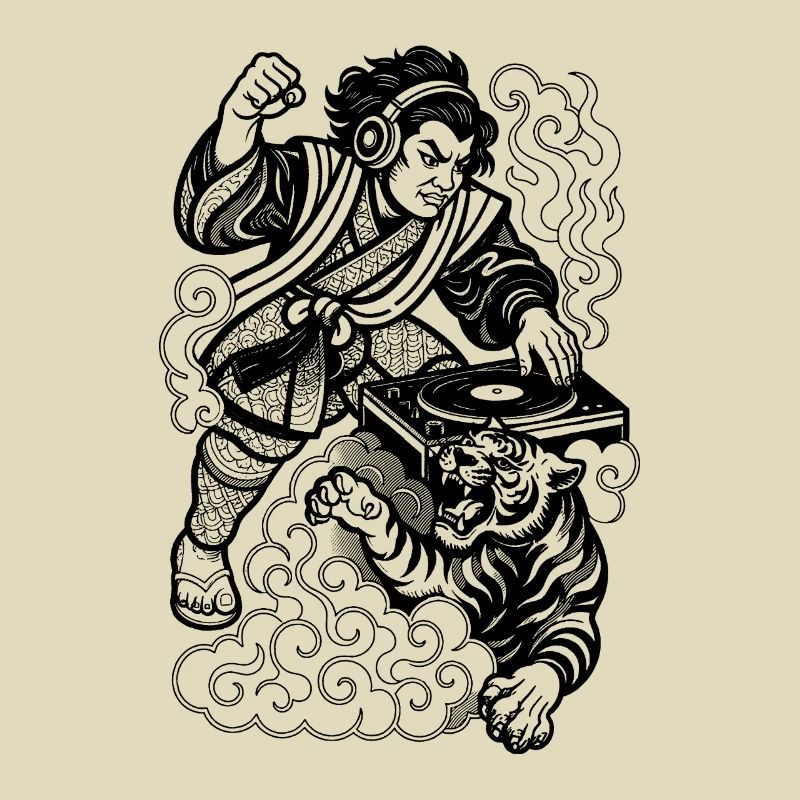 Tiger Shirt: Samurai mixes the deep techno beat
