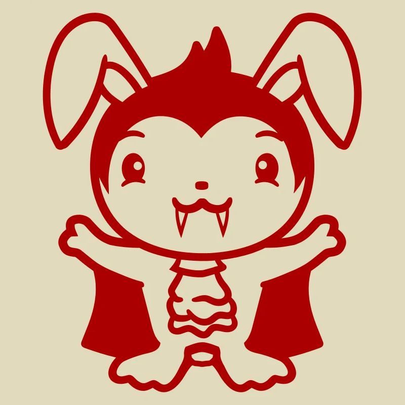 Bunny Vampire Sharp Long Teeth Halloween Costume