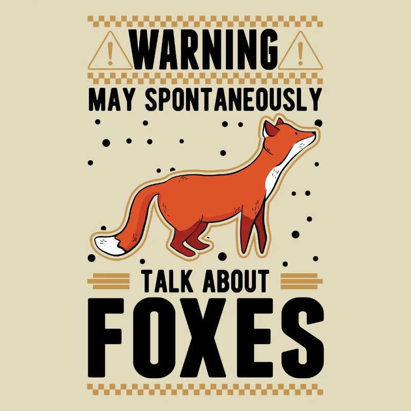 Warnung Fuchs Geschenk Polarfuchs Rotfucks