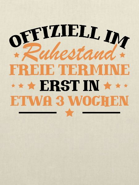 Offiziell im ruhestand
