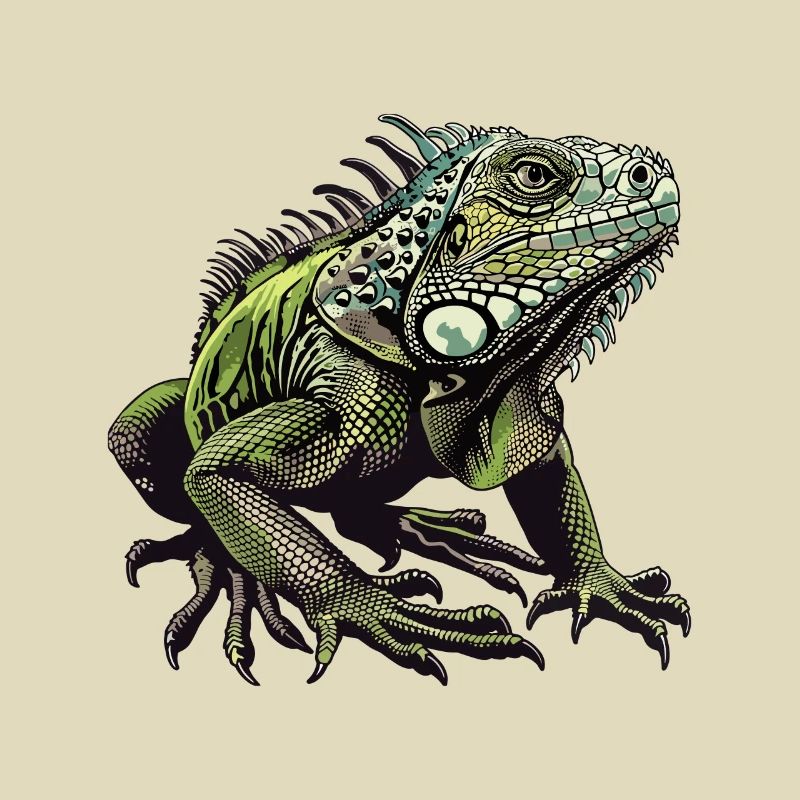 Graphismes d’iguane