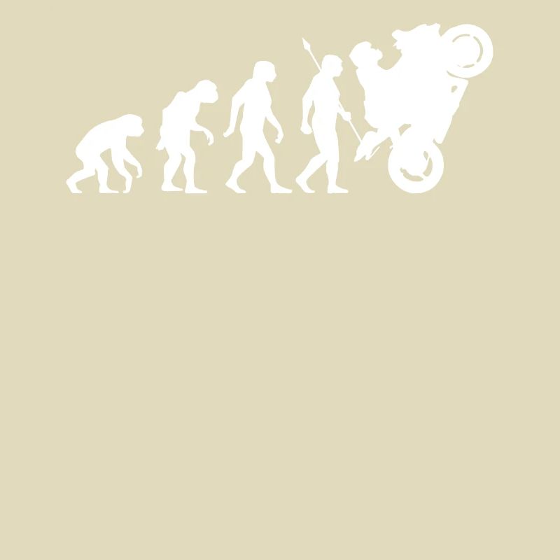 Biker Motorradfahrer Evolution