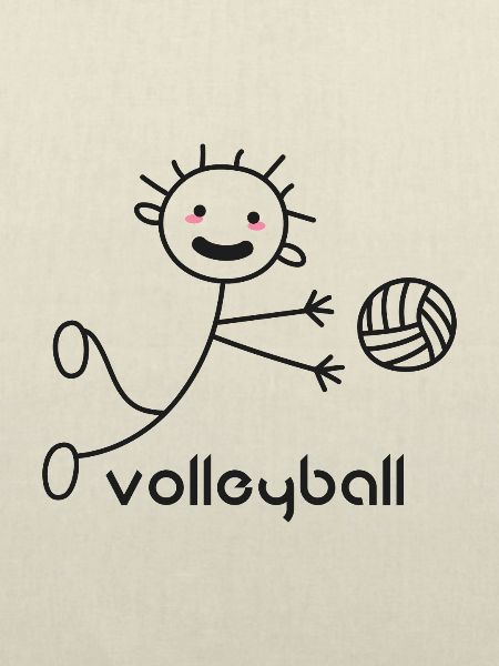 Volleyball - Strichmännchen