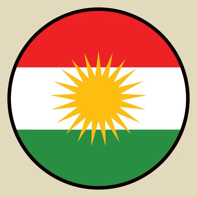 Drapeau du Kurdistan Bakur Bashur Rojava Rojhlt Newroz