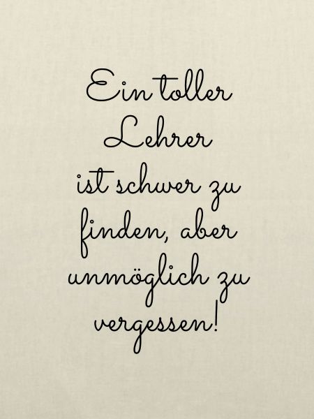 Ein toller Lehrer