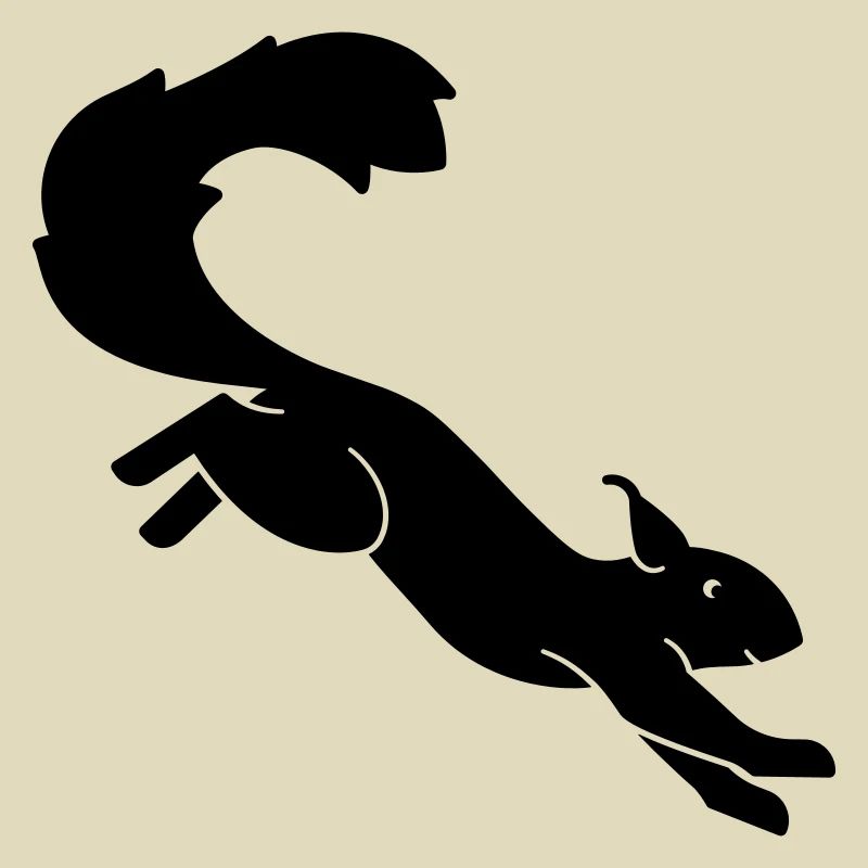 Eichhörnchen im Sprung