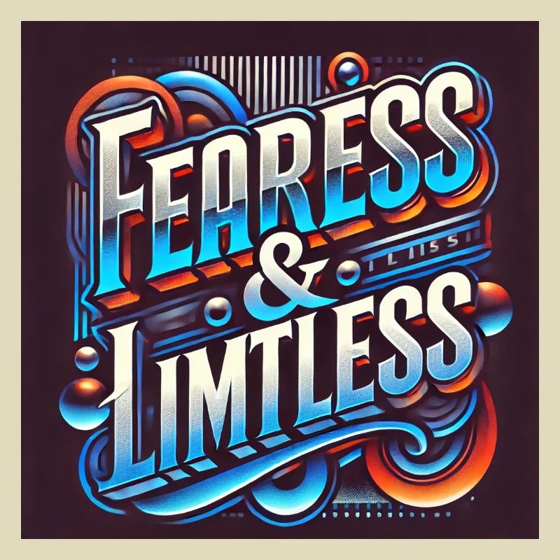 Fearless & Limitless – Conception typographique audacieuse