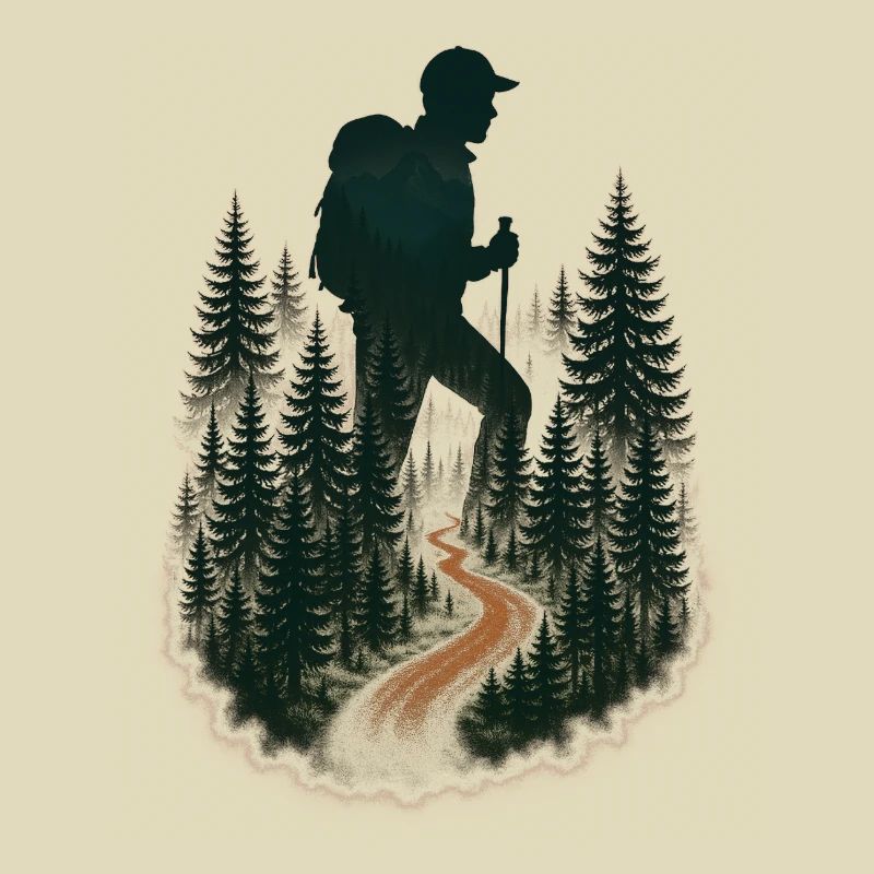 Cool hiker pattern - mountain hikes