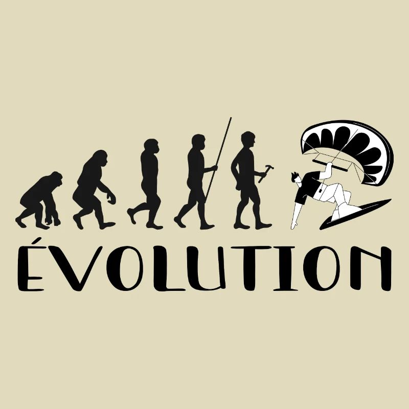 Évolution Du Singe Au surfeur