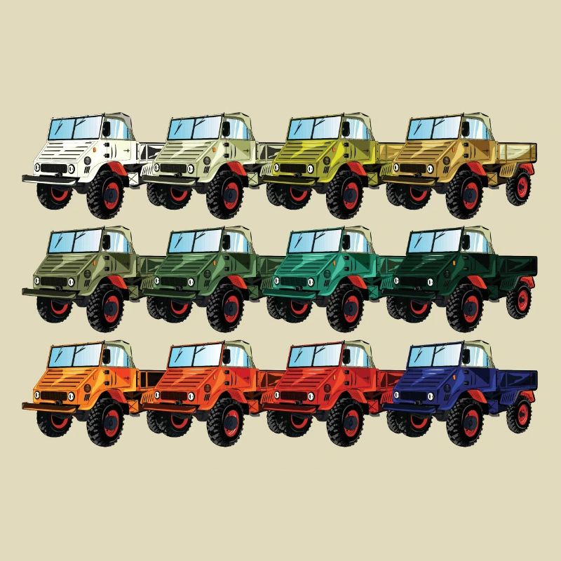 Farbpalette Unimog - Oldtimer - Regenbogen anders