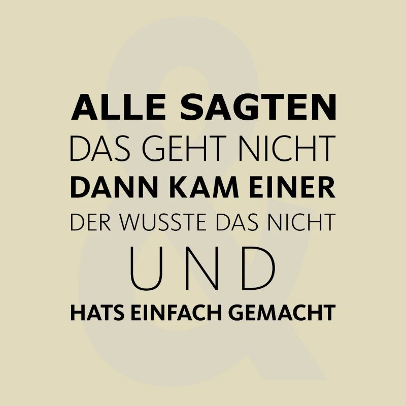 Da kam Einer