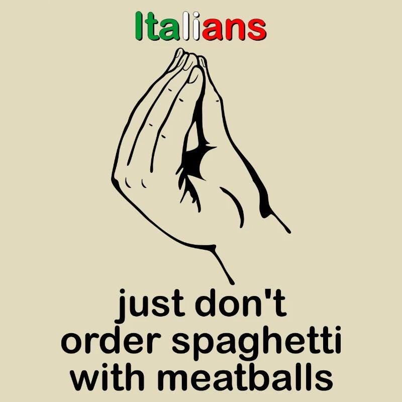 Les Italiens ne commandent tout simplement pas de spaghettis avec des boulettes de viande