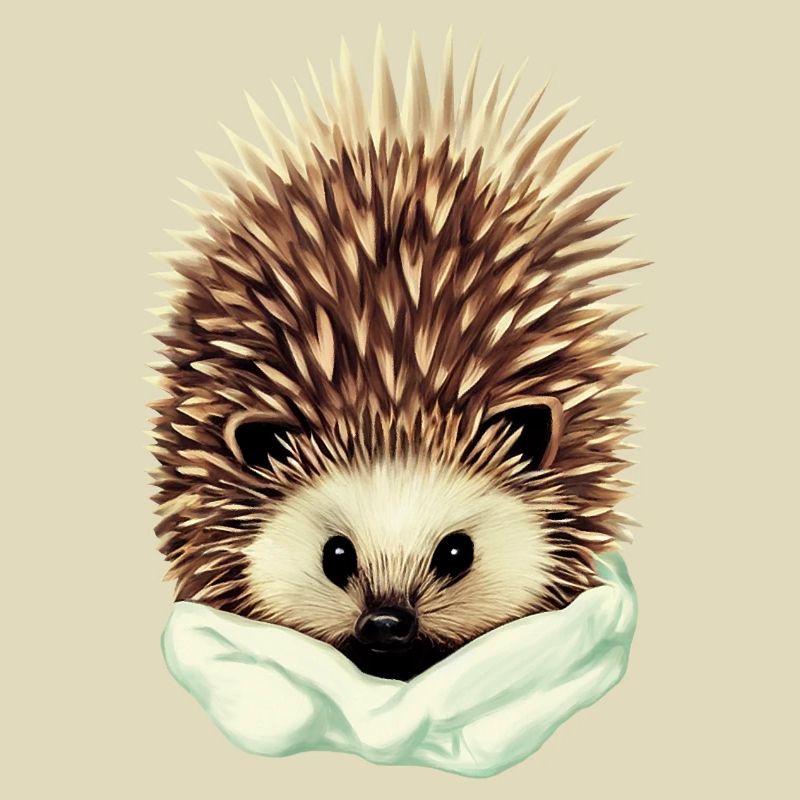 gemütlicher Igel