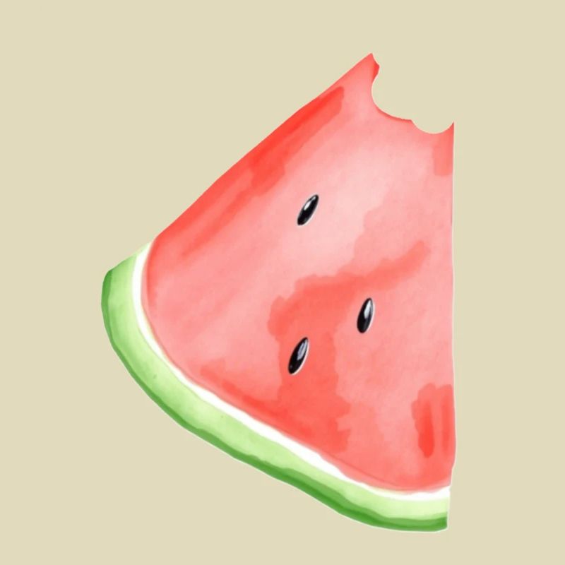 Pastèque peinte