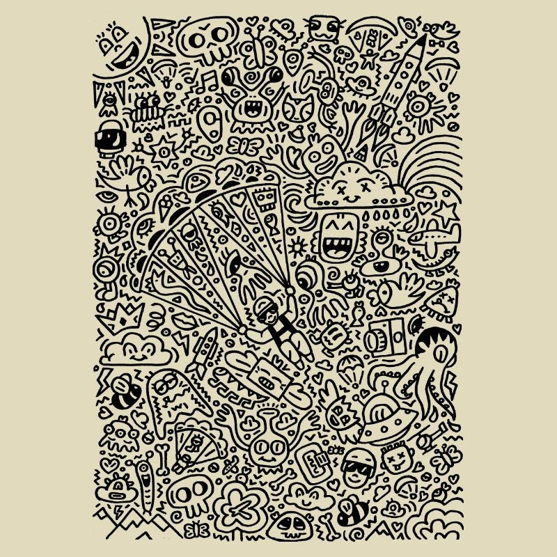Doodle Paragliders black