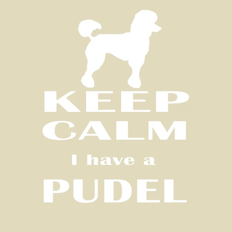 Pudel Hund Keep calm Geschenk