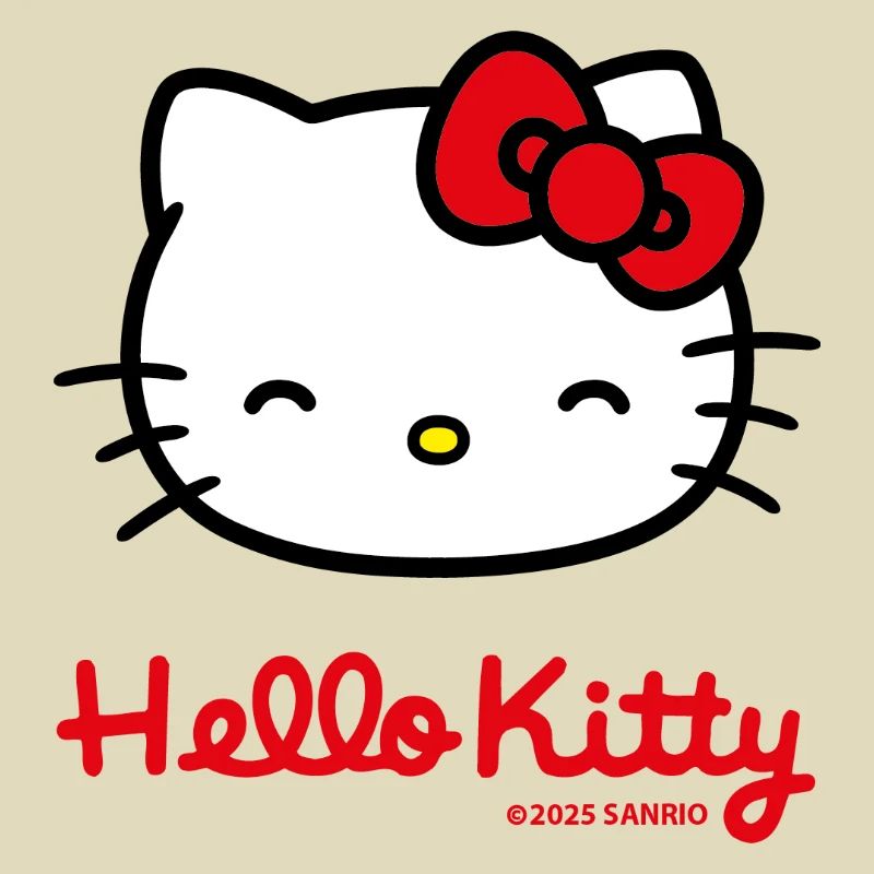 Hello Kitty Smiling With Hello Kitty Lettering