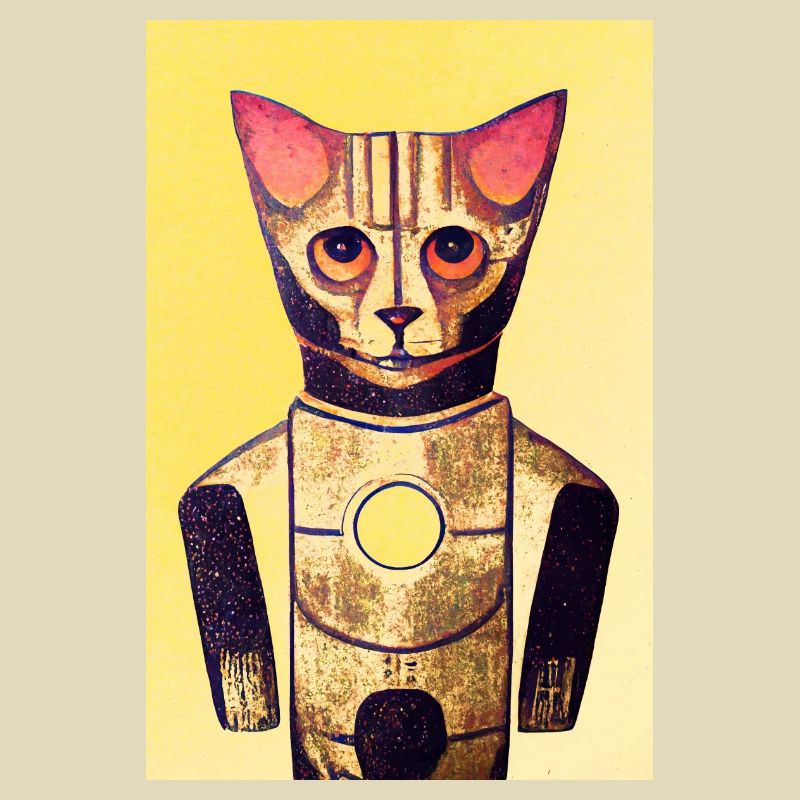 Robotic Cat Retro