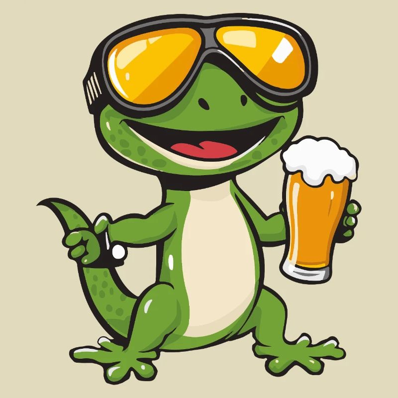 Lizard Après Ski Beer Comic