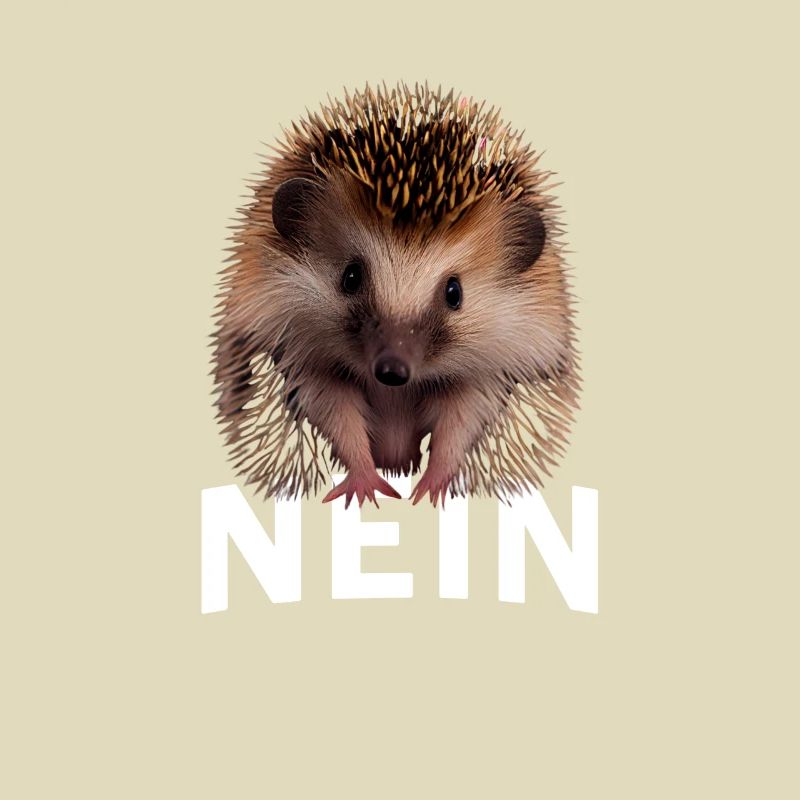 Statement Igel, Nö Fun, Einfach Nö, Nein