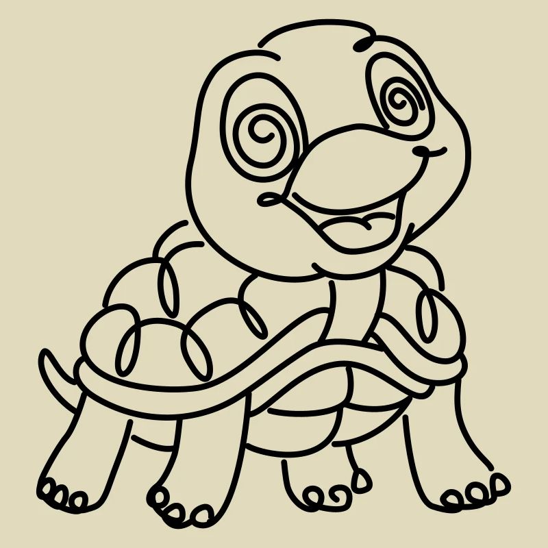 Schildkröte einfarbig