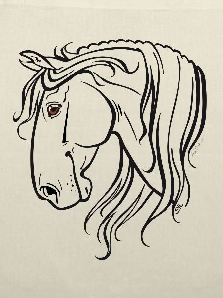 Spanisches Pferd (schwarz)
