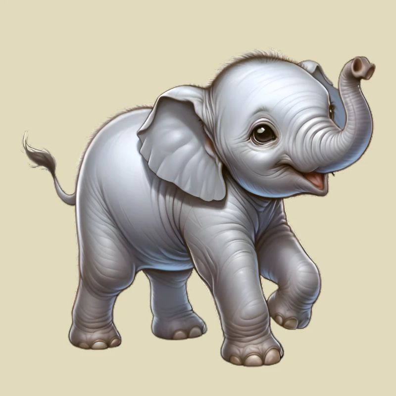 Conception d’éléphant mignon (bébé éléphant)
