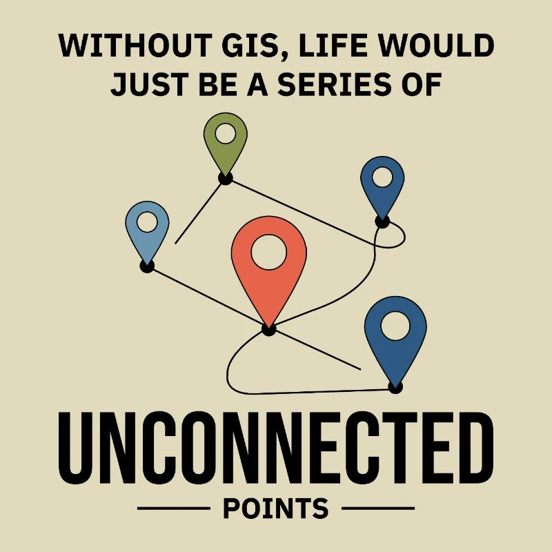 GIS Unconnected Points Map Data Analysis