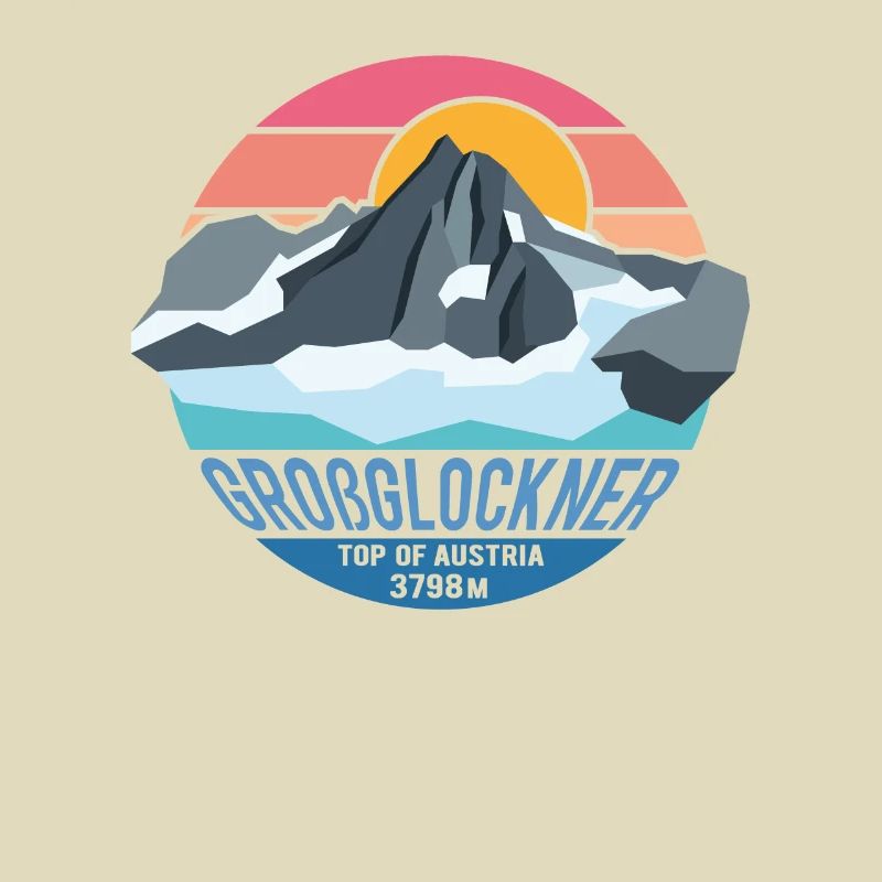 Grossglockner 3798m Low Poly Mountain Summit Autriche