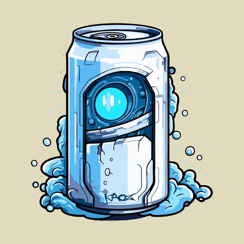 Robot Cyborg Beverage Can