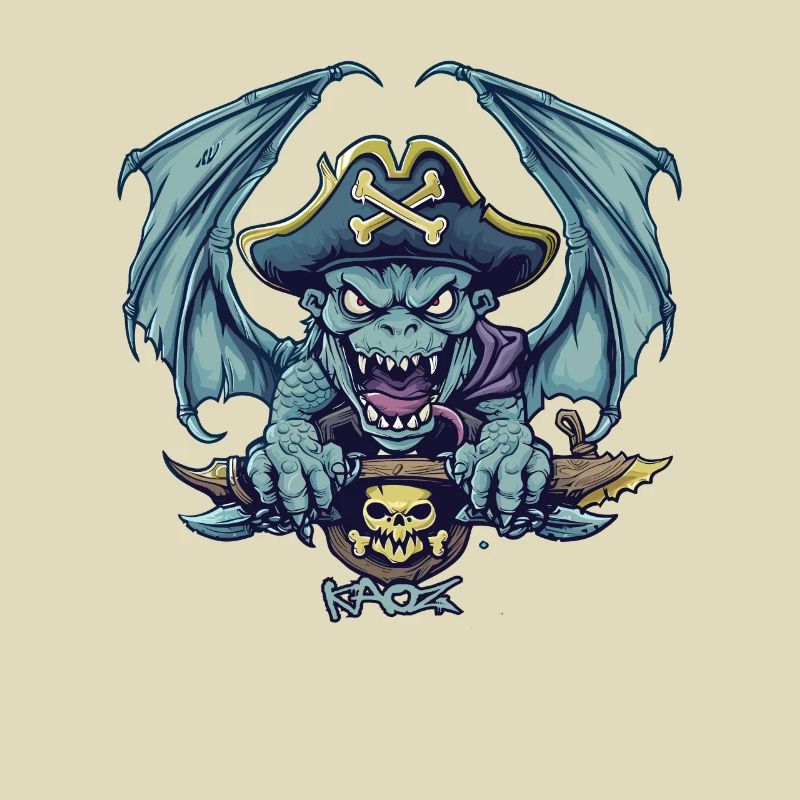 Powerful Gargoyle Monster Pirate
