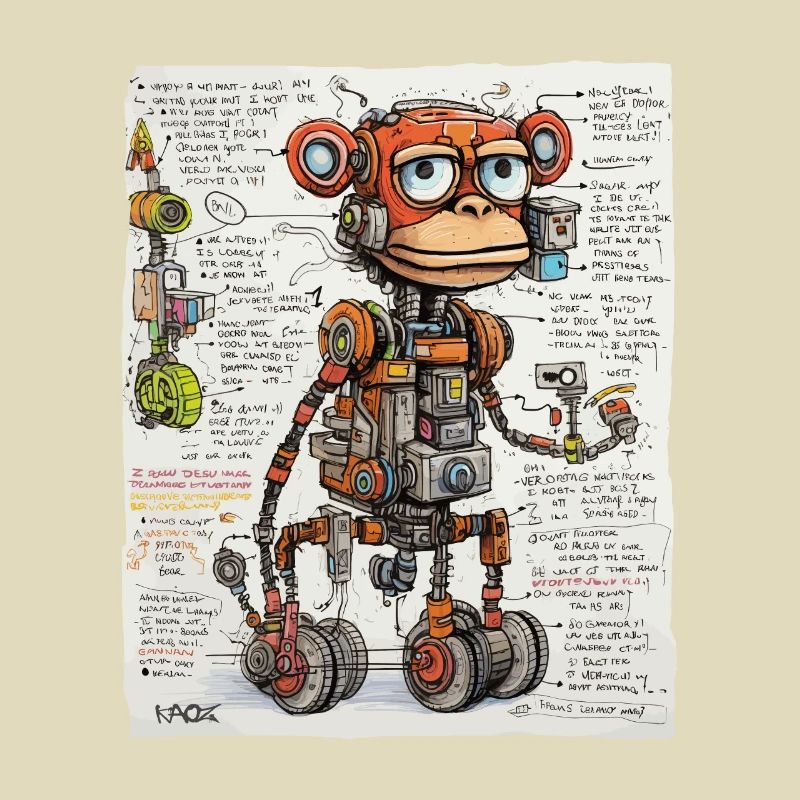 The structure of the robotic monkey