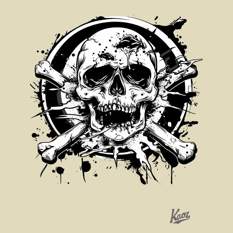 Trash Core: Totenköpfe und Knochen