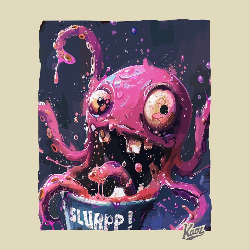 Ein Eimer voller spritziger Farben: Kraken-Schlürf