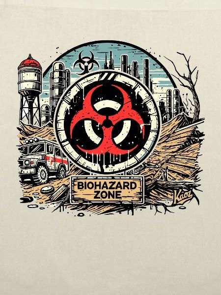 Biogefährdung-Biohazard Zone