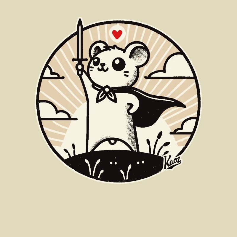 Mouse hero with cape
