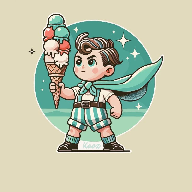 Eiscreme-Held Retro Superboy